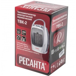 Тепловентилятор Ресанта ТВК-2 [67/2/4]  керамический с поворотным механизмом, вентилятор/900/1800 Вт, защита от перегрева, защита от опракидования